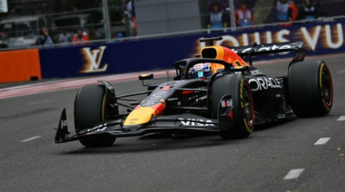 VIDEO- Colapinto chocó y sigue intentando, Verstappen se quedó con la pole en Bakú