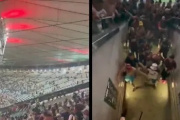 VIDEO- Lanus- Fluminense, partido fue demorado en el incio del complemento por violencia en las tribunas