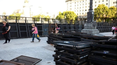 El Congreso se prepara vallado para una nueva marcha de jubilados