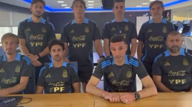 VIDEO- El video de Lionel Scaloni, junto al cuerpo técnico de la selección argentina, ante las inundaciones en Bahía Blanca