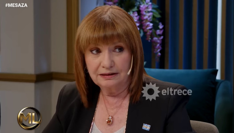 VIDEO- En la mesa de Mirtha Legrand, Patricia Bullrich deslizó un sarcástico comentario sobre el pelo de Javier Milei