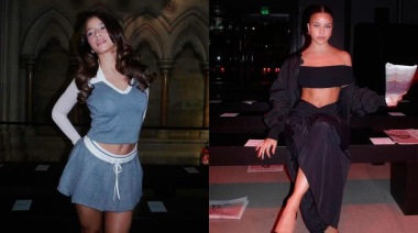 Emilia Mernes deslumbró en la Paris Fashion Week y compartió postales de su viaje con Duki
